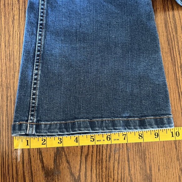 Route 66 Women's Flare Slim Fit Stretch Blue Denim Jeans Size 30 Mid Rise NWT - Picture 10 of 11